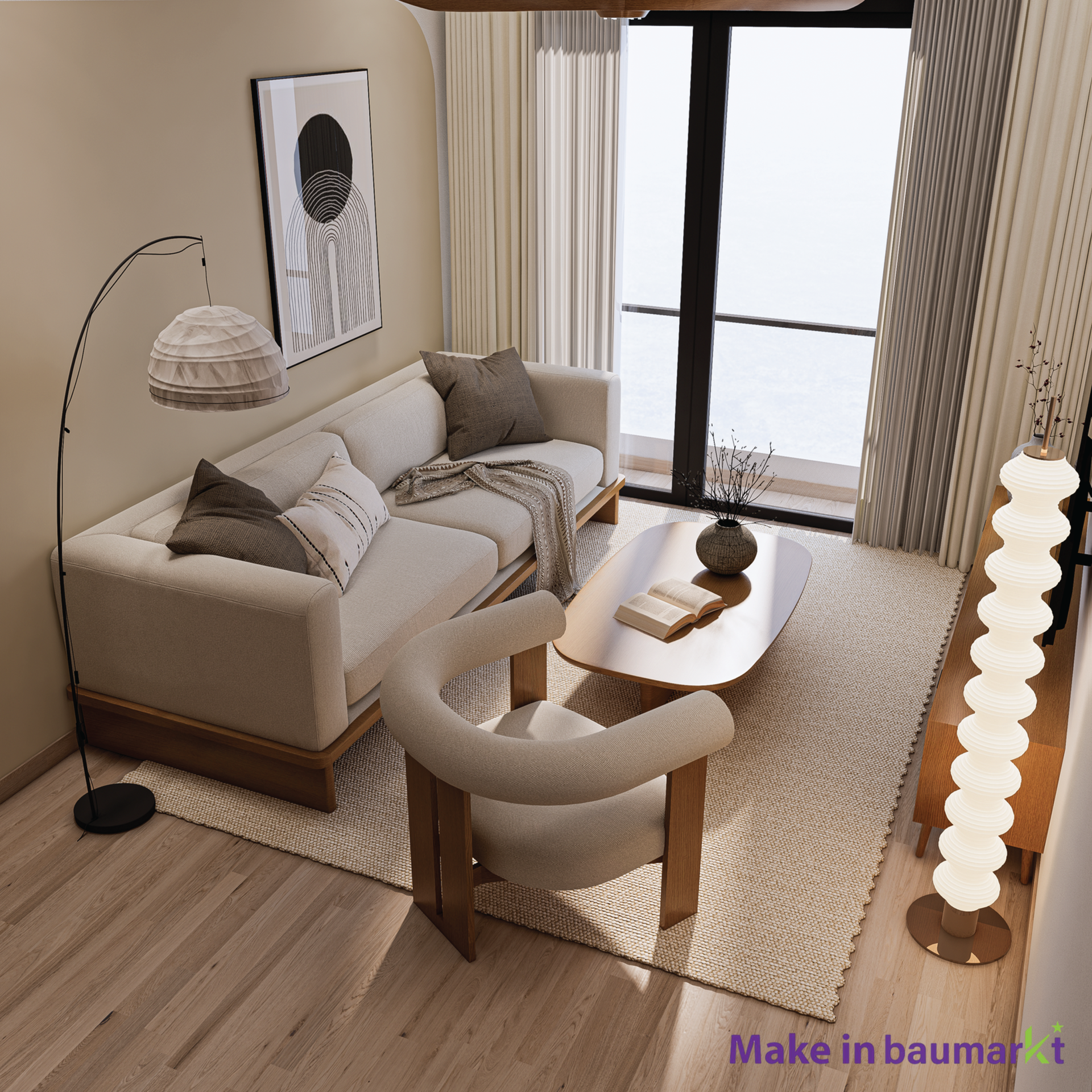 Japandi Style Apartment