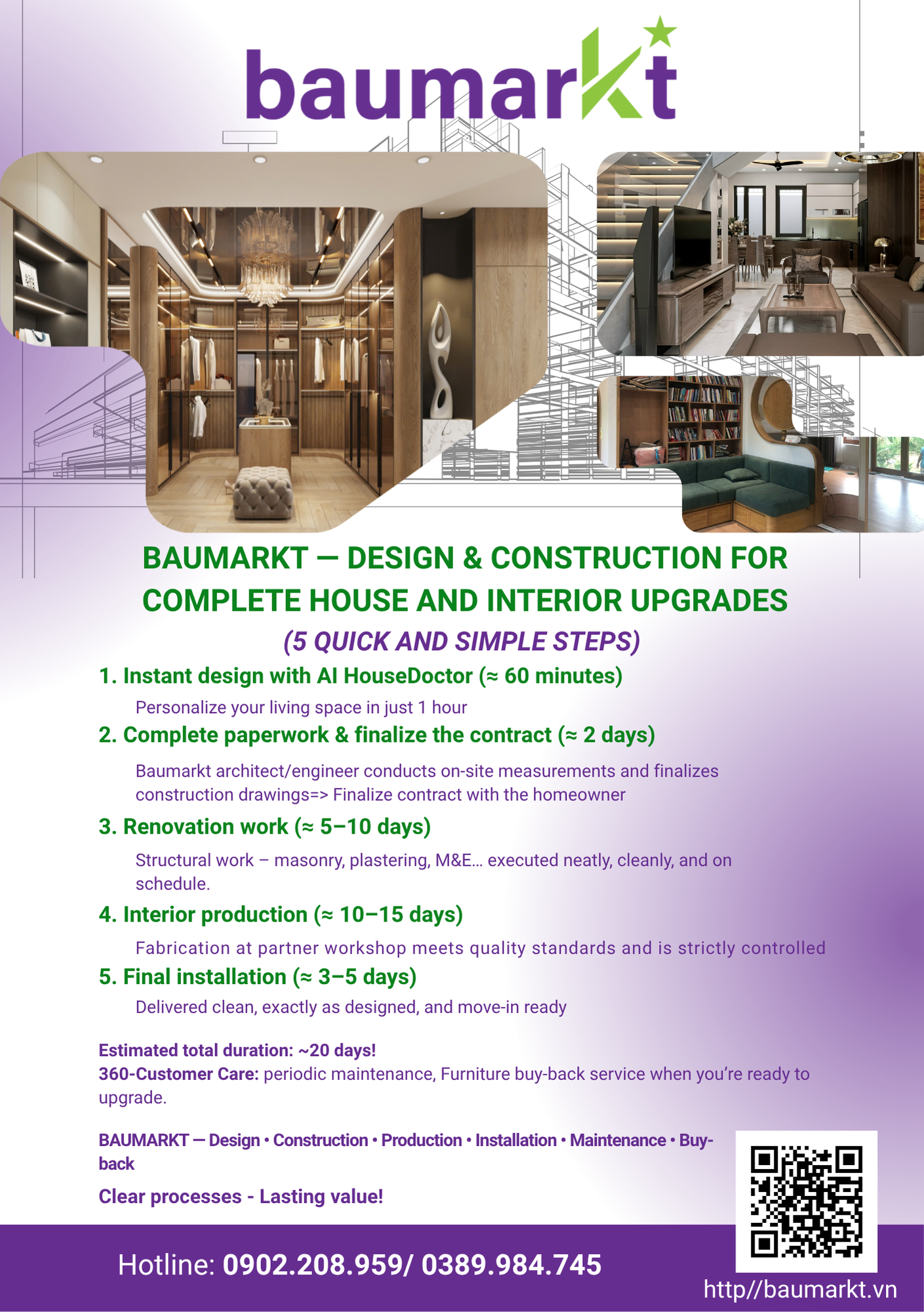 Baumarkt Services Poster - EN